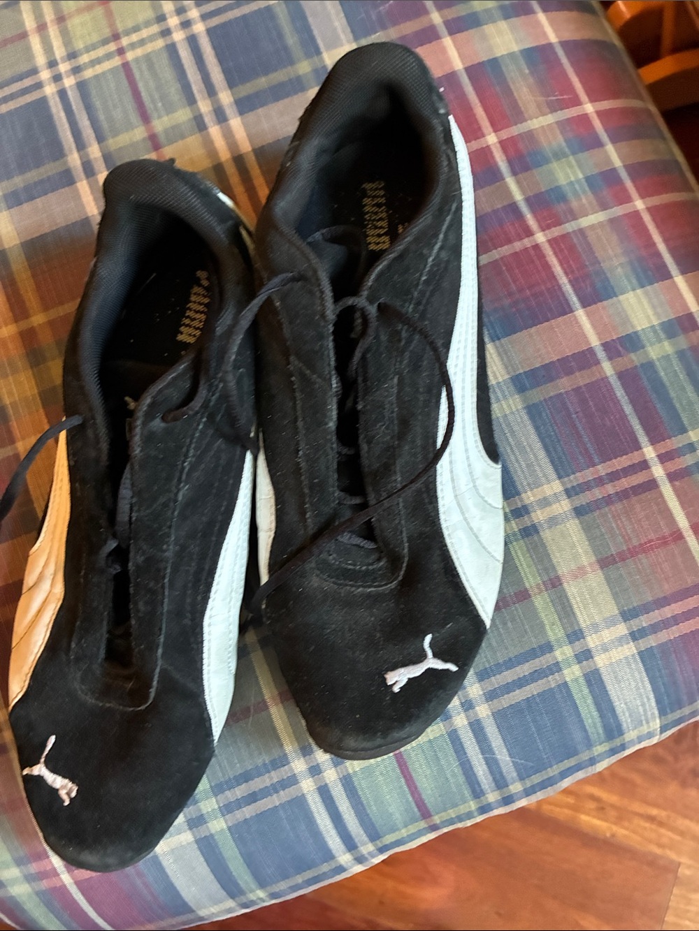 Puma Speedcat OG Black & White Athletic Shoes
